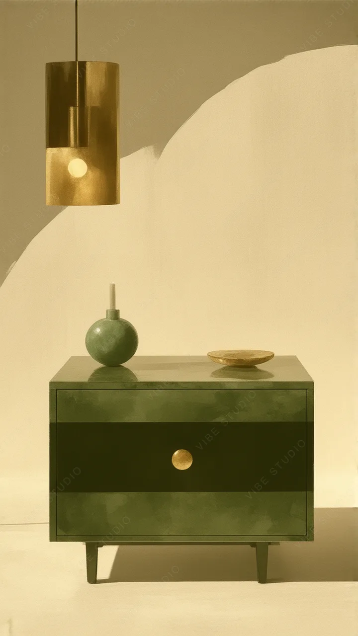 Emerald Green Nightstand Phone Wallpaper