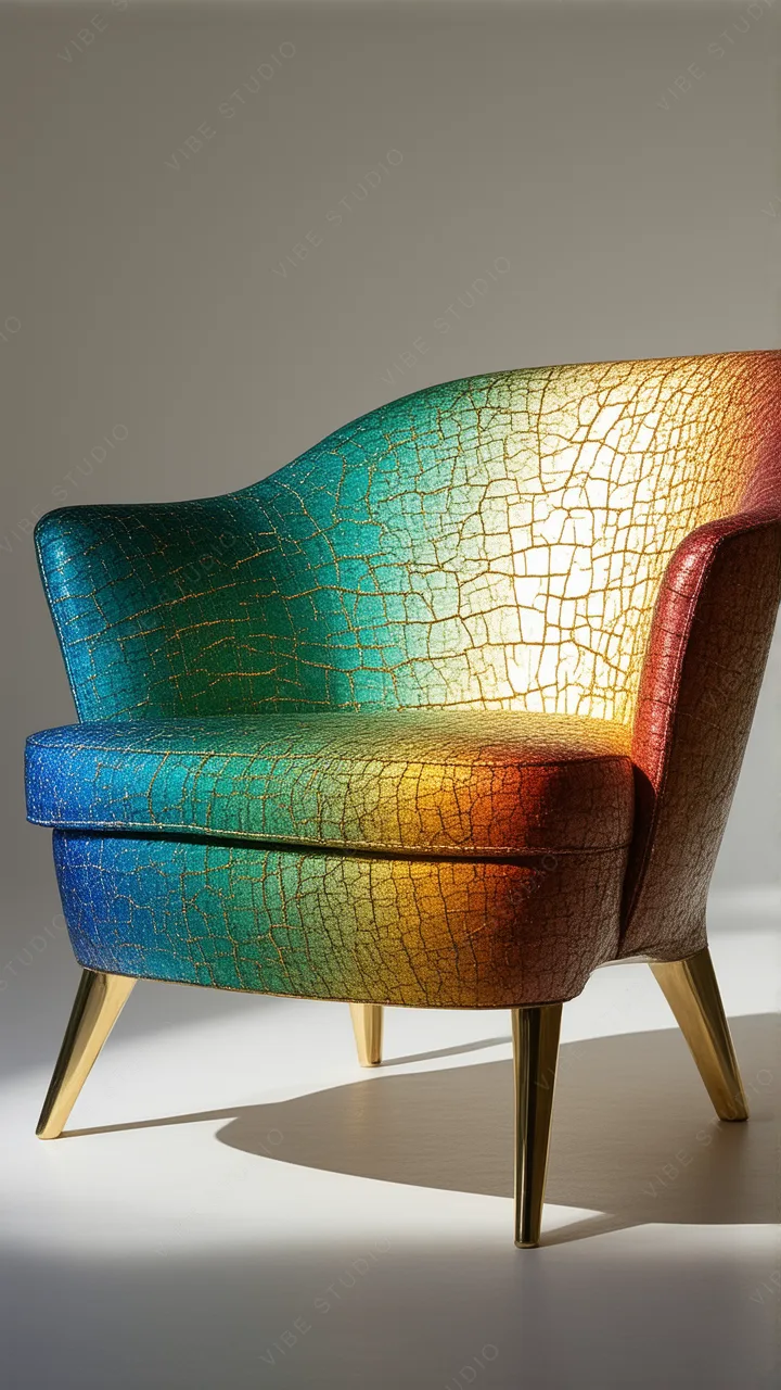 Rainbow Mosaic Armchair Phone Wallpaper