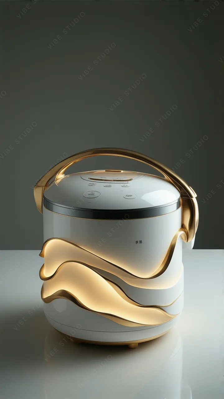 Elegant White Rice Cooker Phone Wallpaper