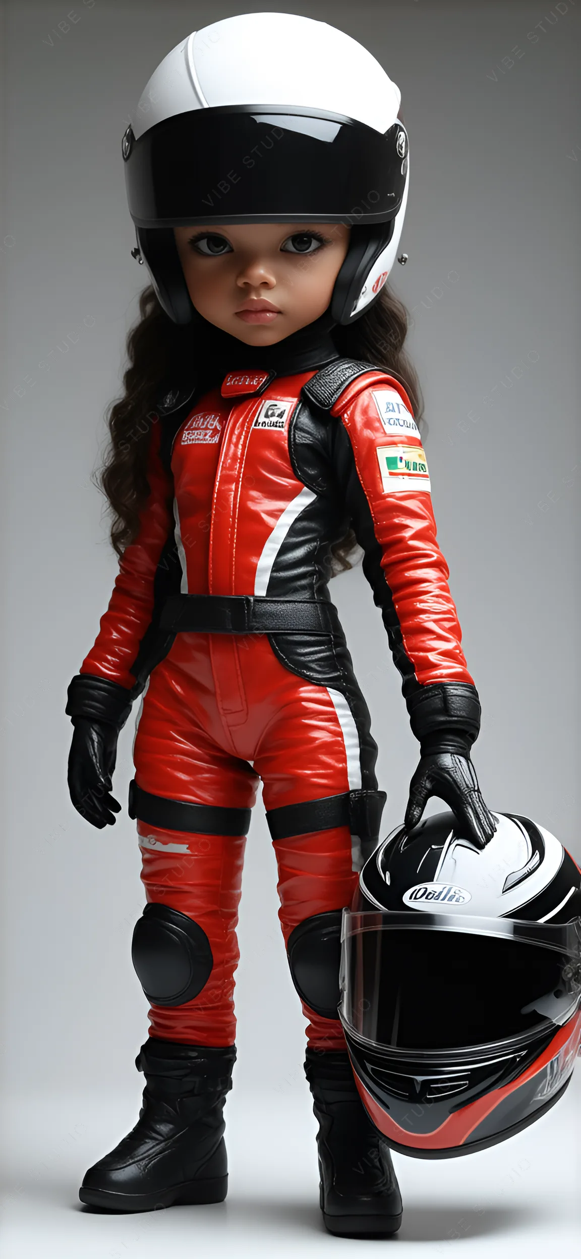 Young Racer DollRacing Suit Detail