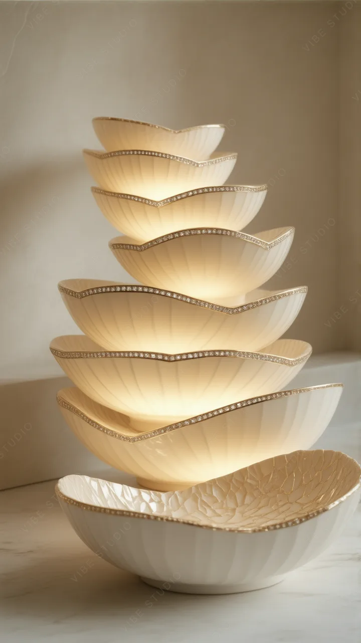 Ceramic Bowl Stack Phone Wallpaper