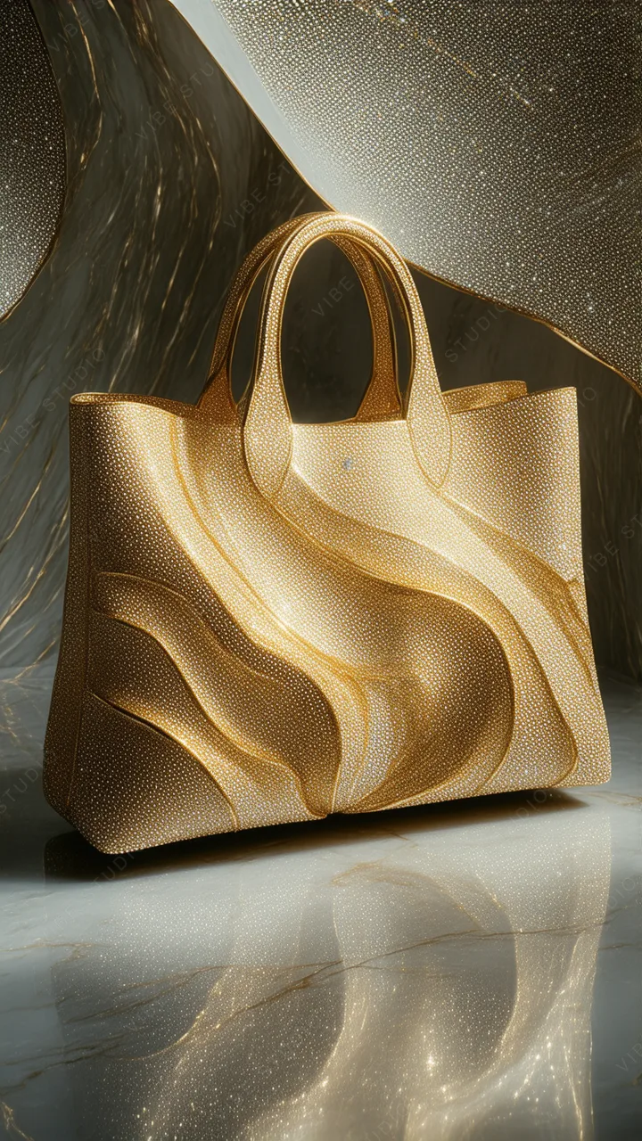 Gold Swirls Phone Wallpaper - Luxurious Metallic Texture