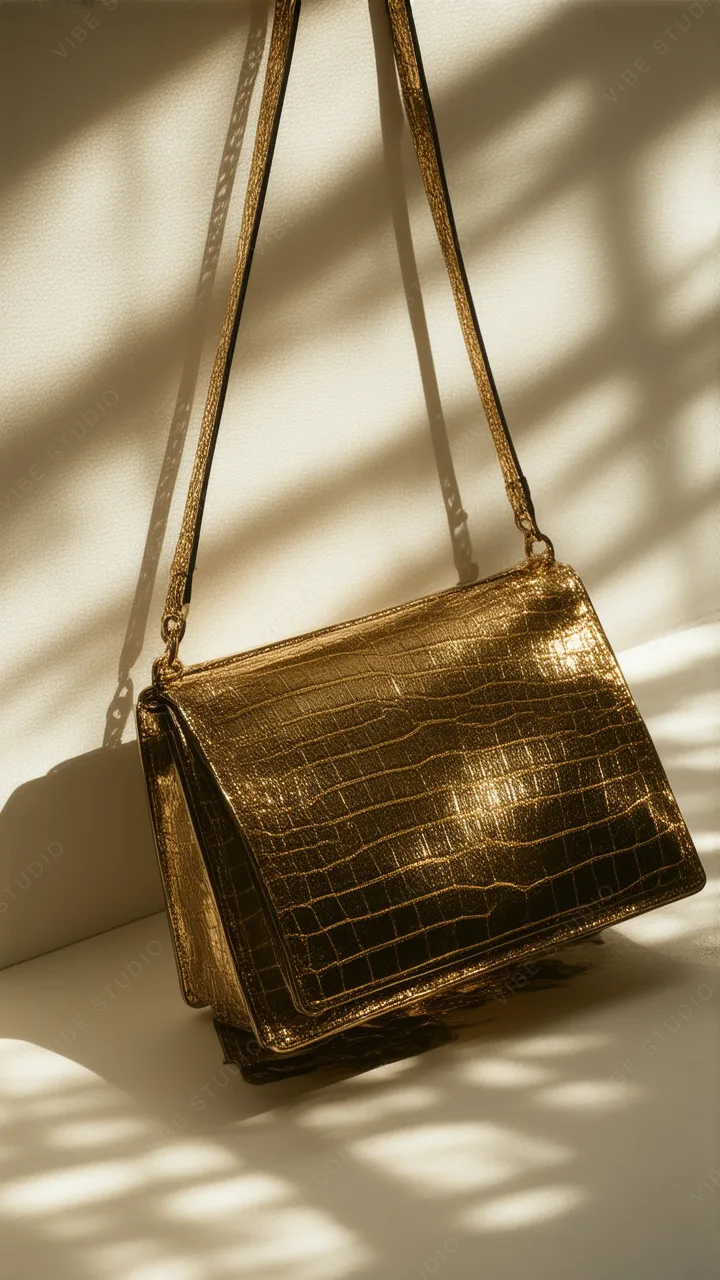 Gold Textured Bag Phone Wallpaper