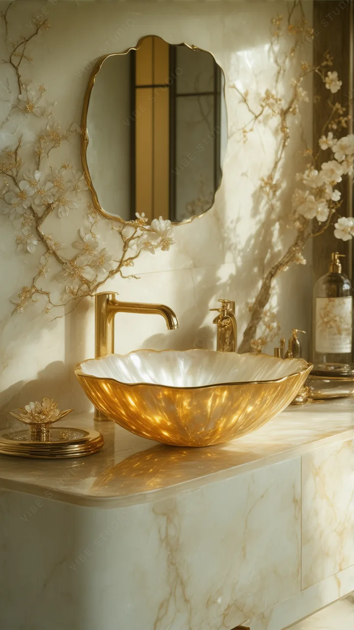 Golden Bowl Phone Wallpaper  Luxury Marble Texture Phone Background