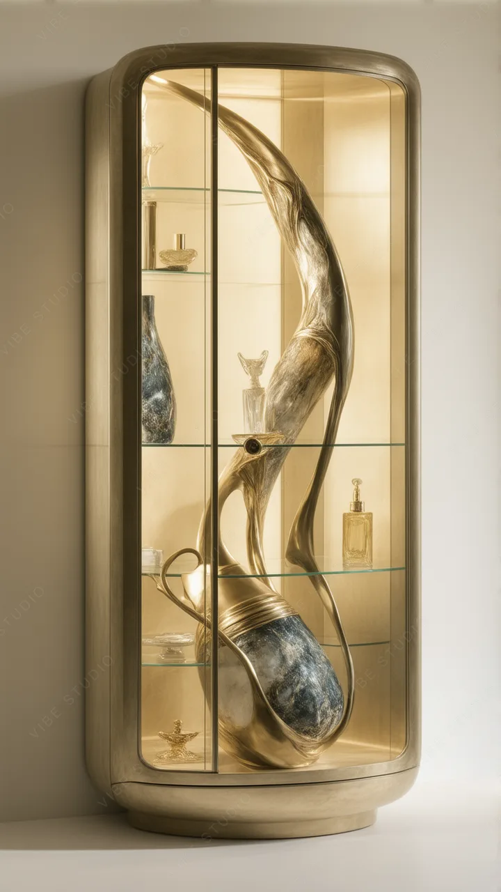 Gold Leaf Sculpture Phone Wallpaper