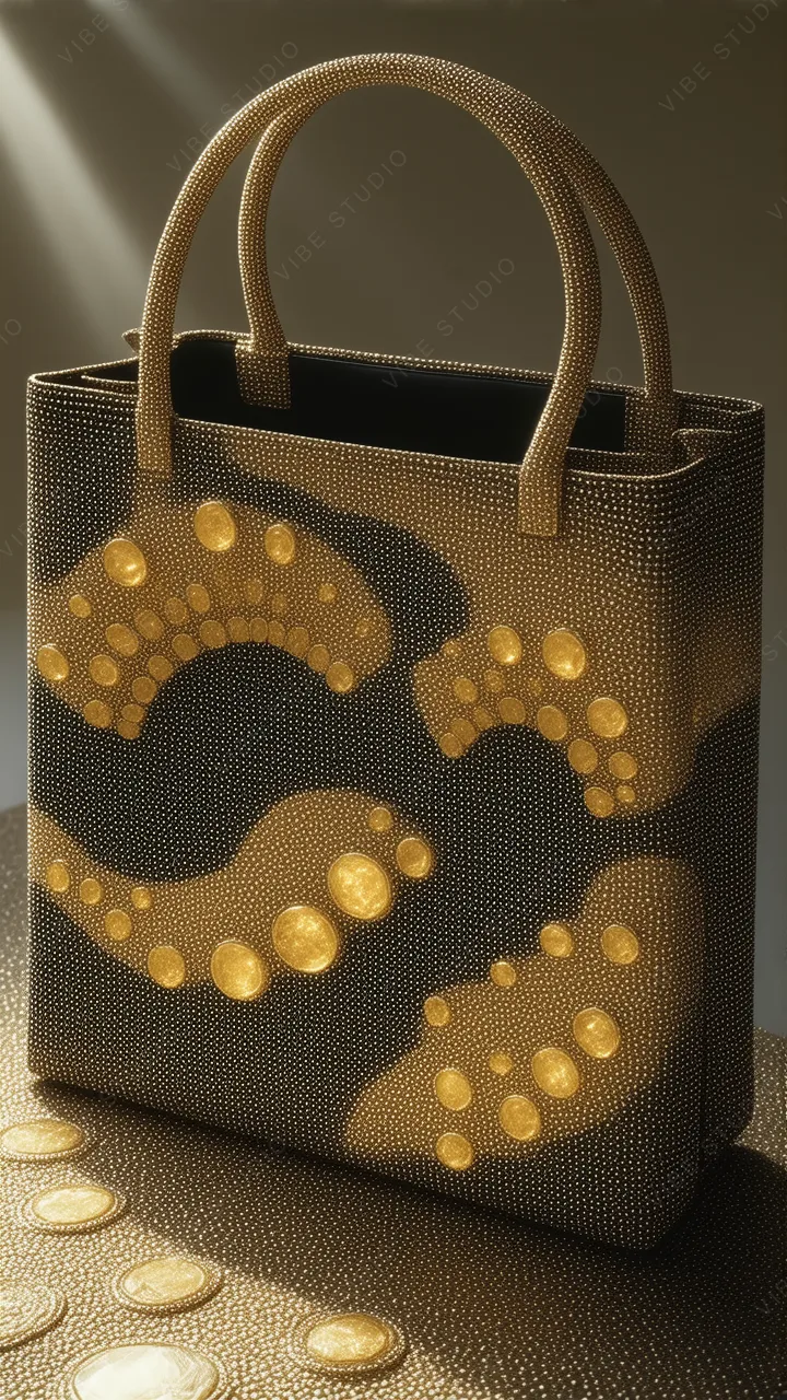 Beaded Geometric Bag Phone Wallpaper