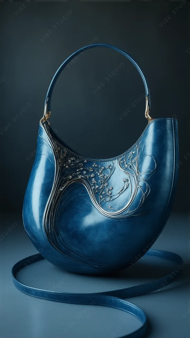 Luxurious Leather Floral Handbag Phone Wallpaper