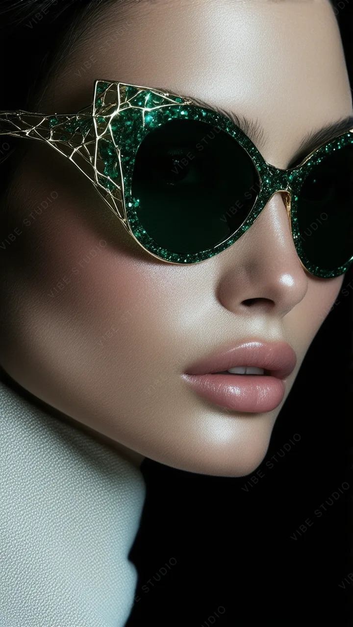 Emerald Crystal Sunglasses Phone Wallpaper