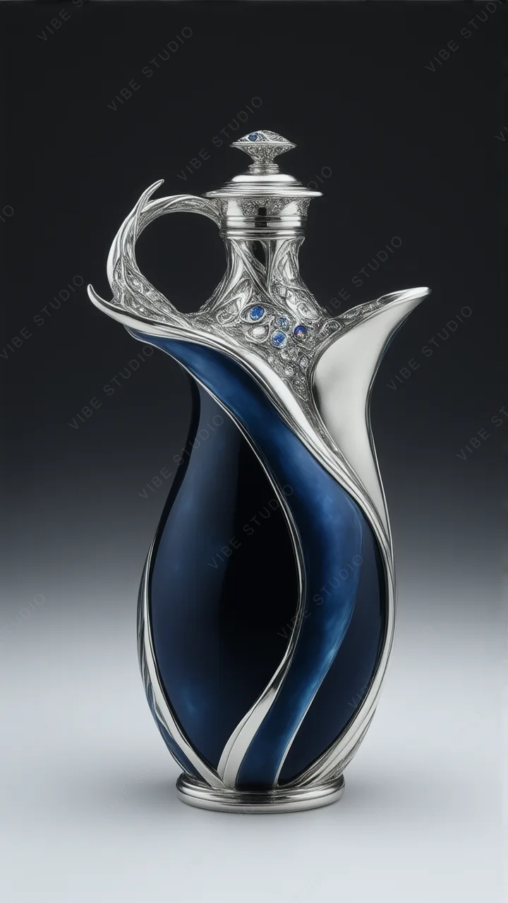 Sapphire Silver Carafe Phone Wallpaper