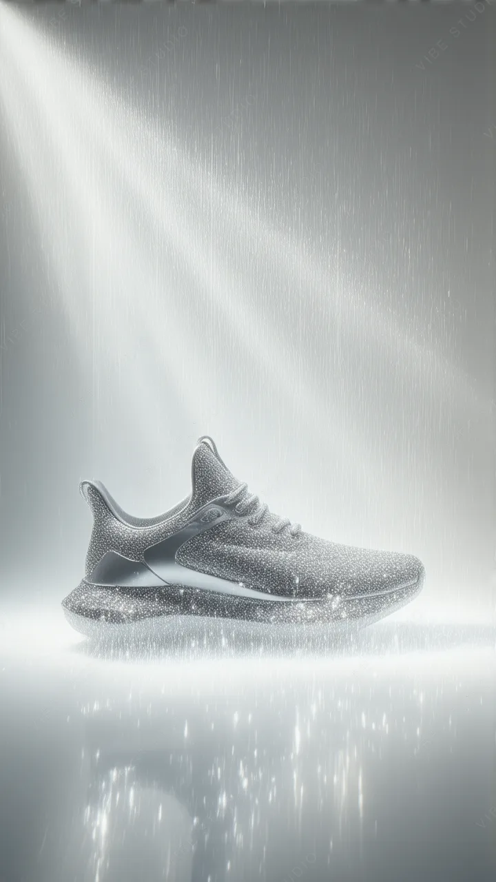 Grey Metallic Footwear Phone Wallpaper