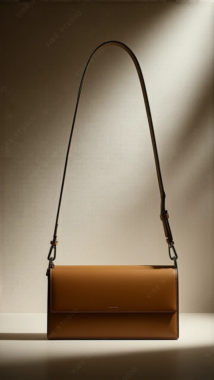 Brown Leather Crossbody Bag Phone Wallpaper