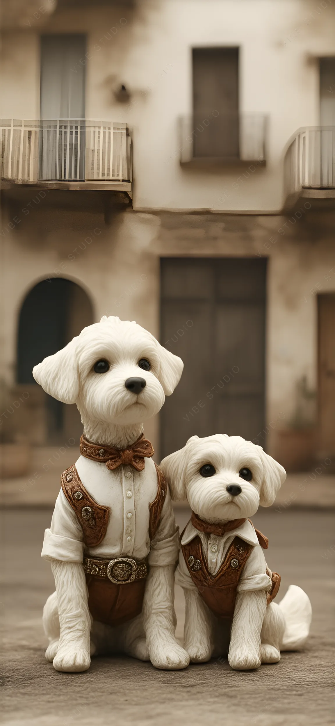 Western Themed Canine Duo