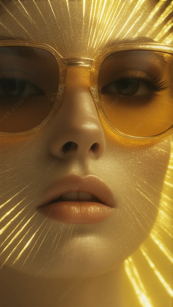 Golden Light Phone Wallpaper – Radiant Reflections, Studio Shine