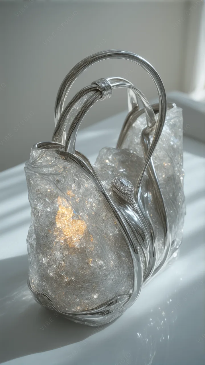 Crystal Sculpture Phone Wallpaper