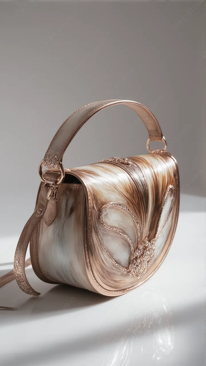 Marble Texture Luxury Handbag Phone Wallpaper