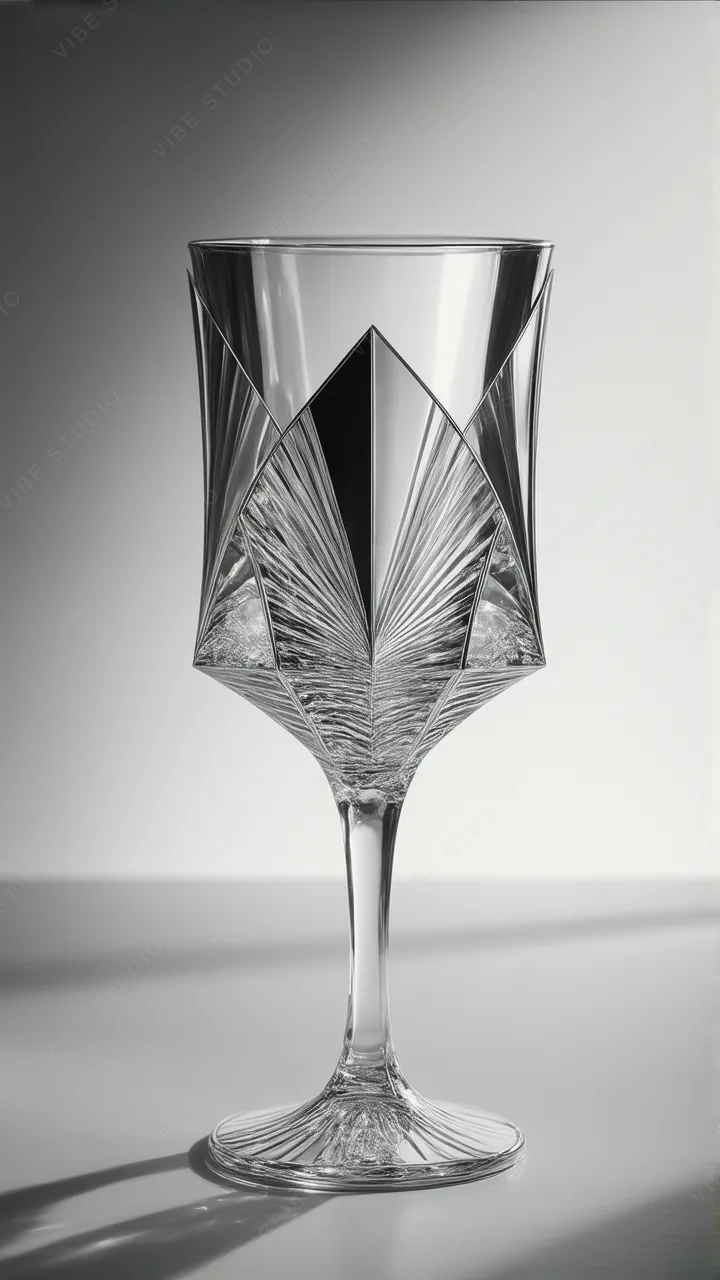 Crystal Glass Wine Goblet Phone Wallpaper