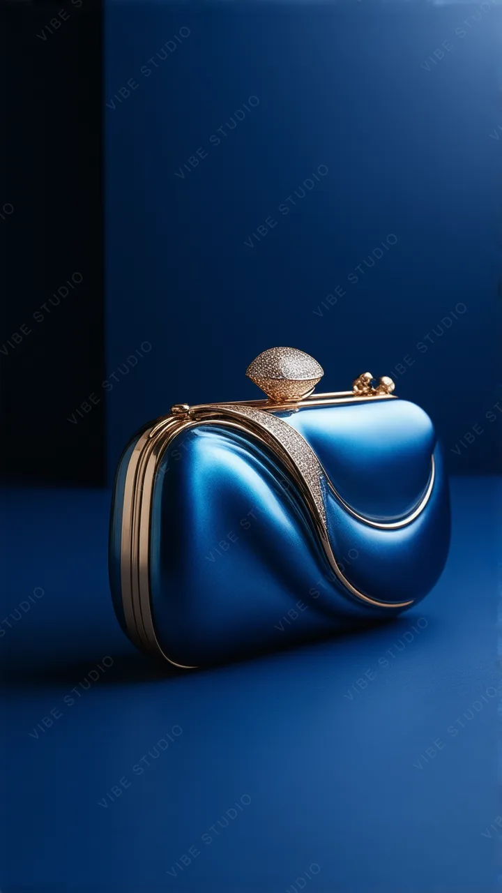 Blue Metallic Clutch Phone Wallpaper