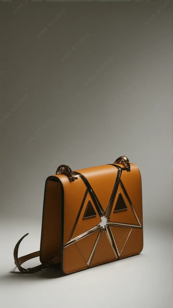 Leather Geometric Bag Phone Wallpaper