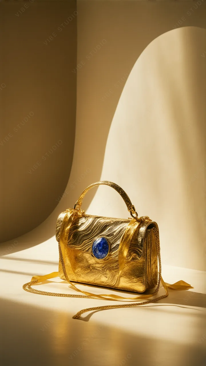 Gold Sculpture Phone Wallpaper  Luxurious Metallic Phone Background