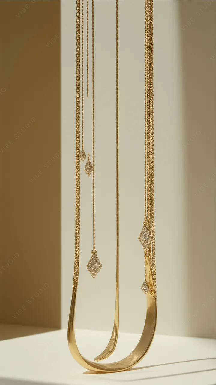 Gold Jewelry Studio Still Life Phone Wallpaper