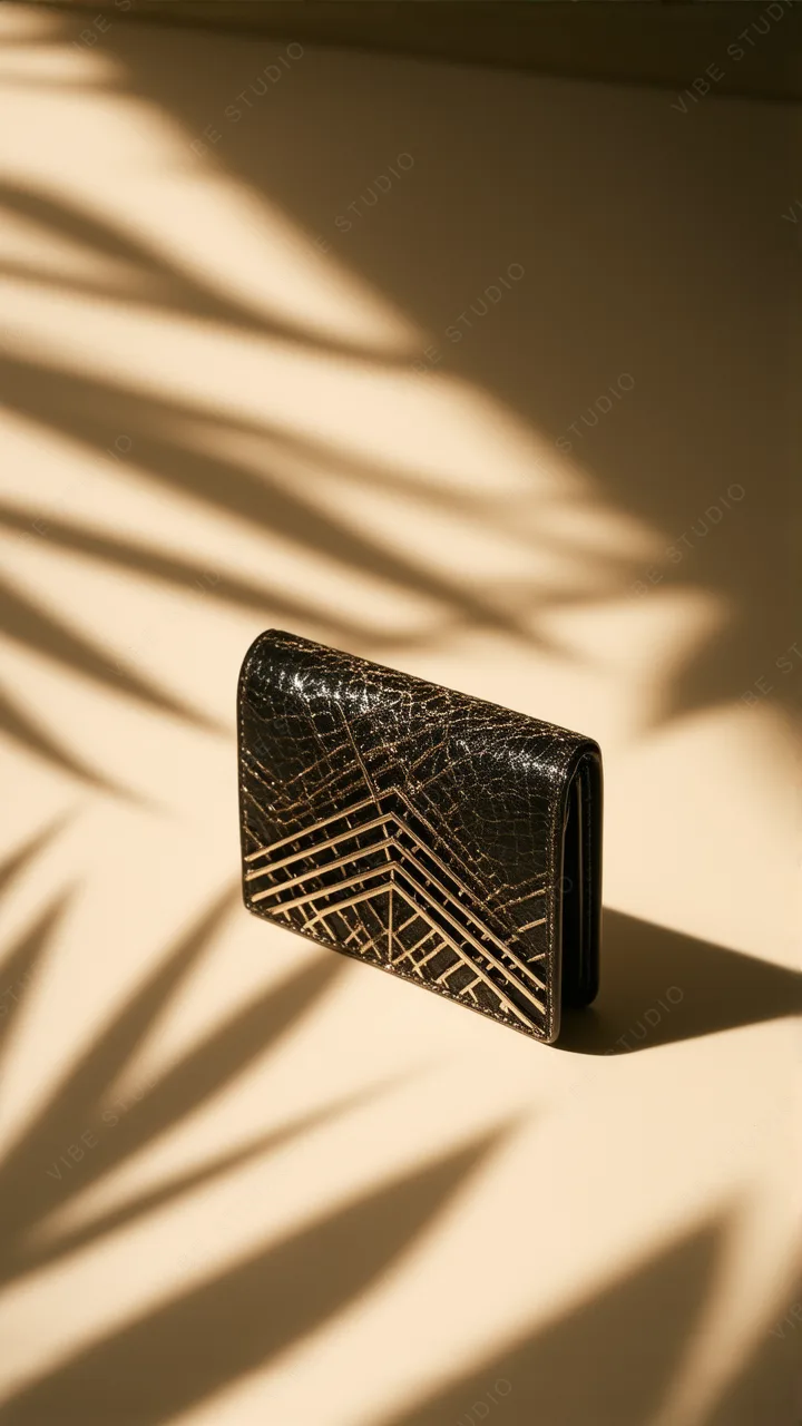 Geometric Gold Foil Phone Wallpaper