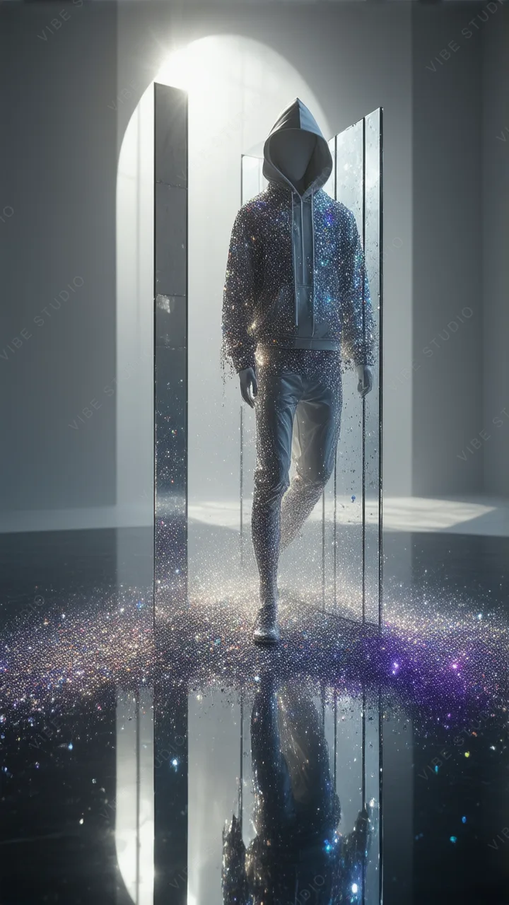 Sparkling Metallic Phone Wallpaper