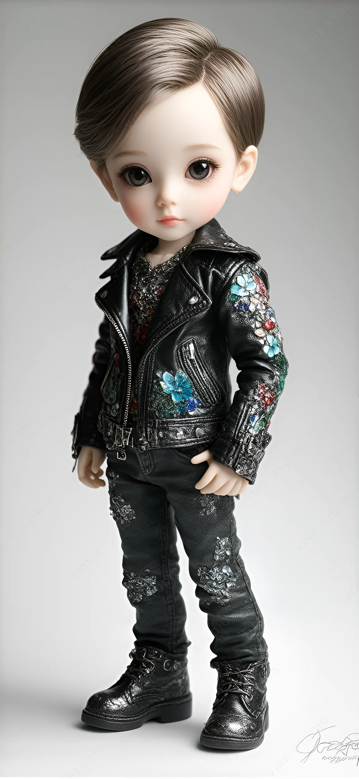 Boy Doll, Rockstar Aesthetic, Embellished Leather