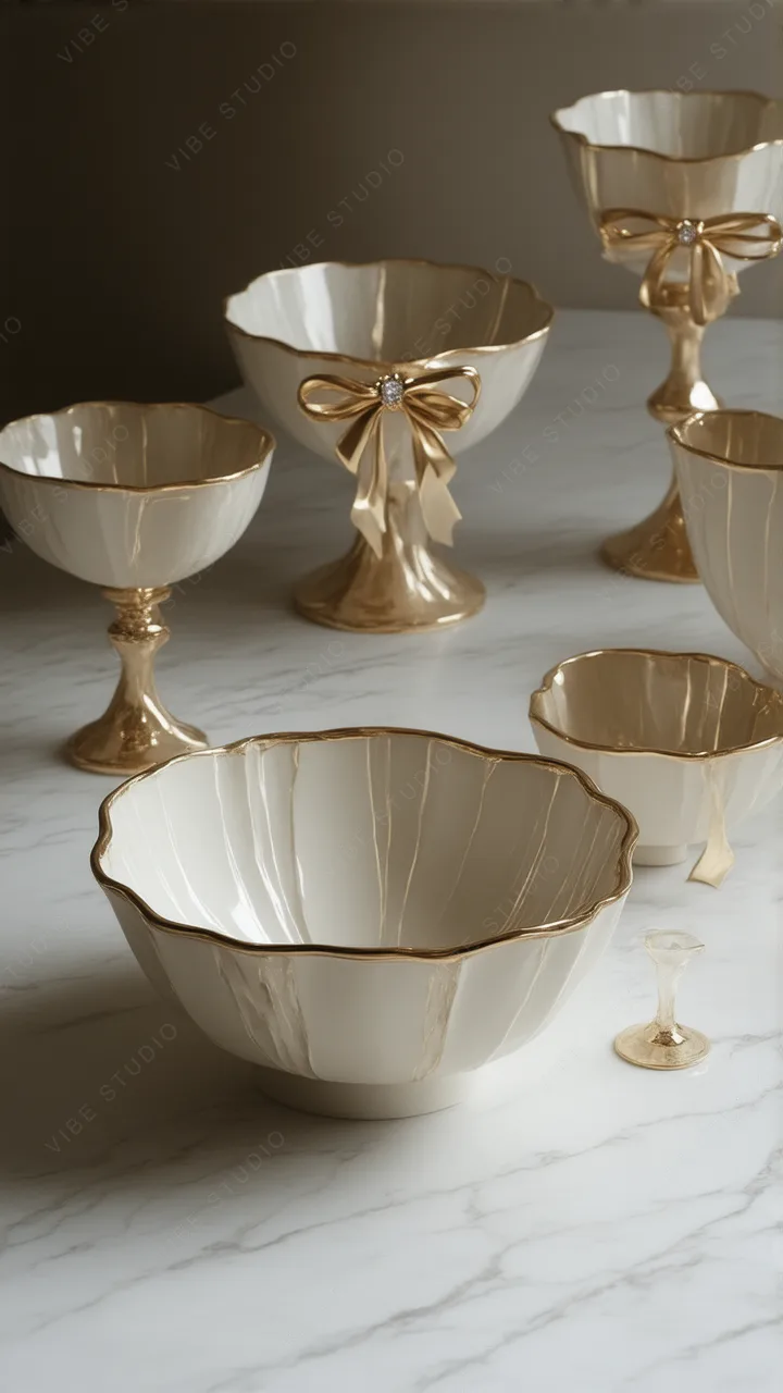Elegant Gold Bowl Phone Wallpaper