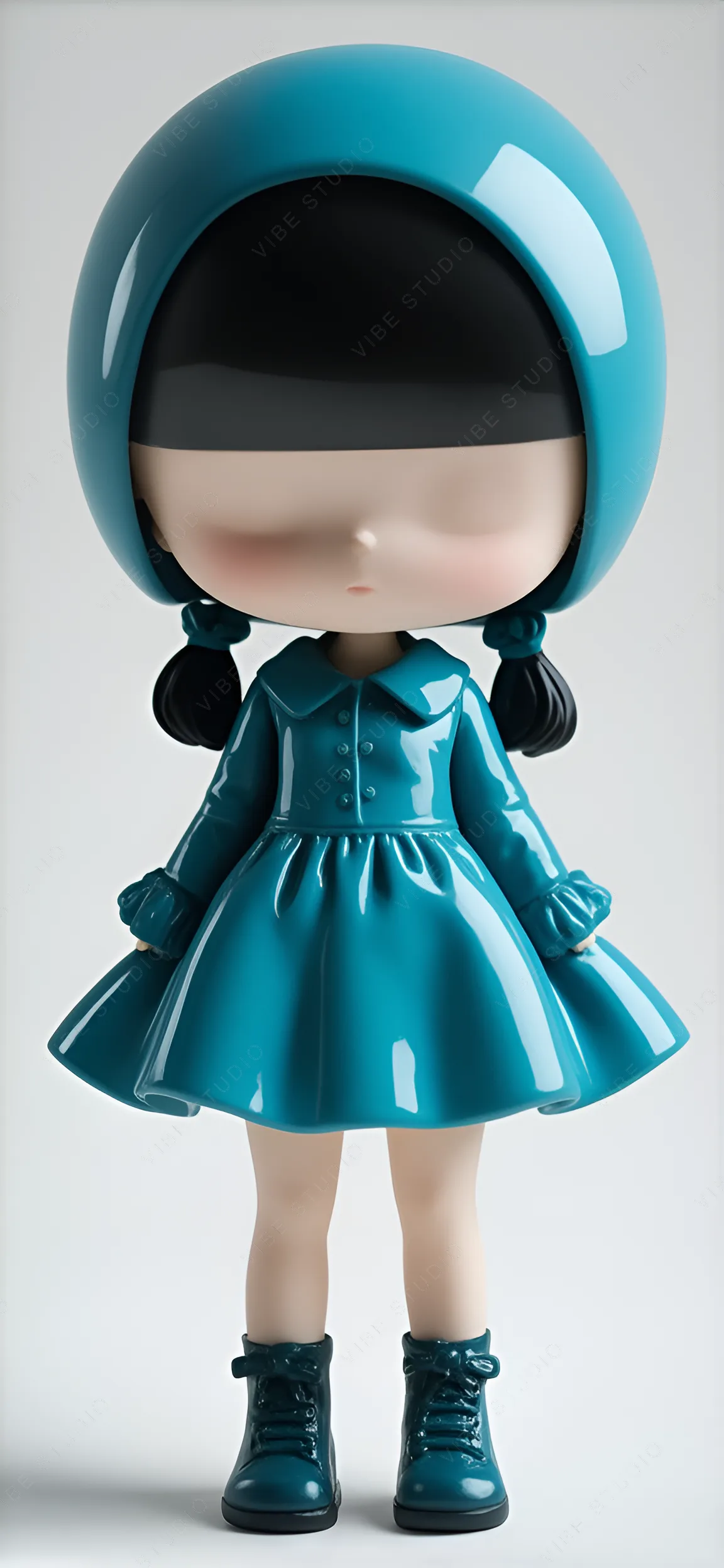 Faceless Retro Pilot Doll