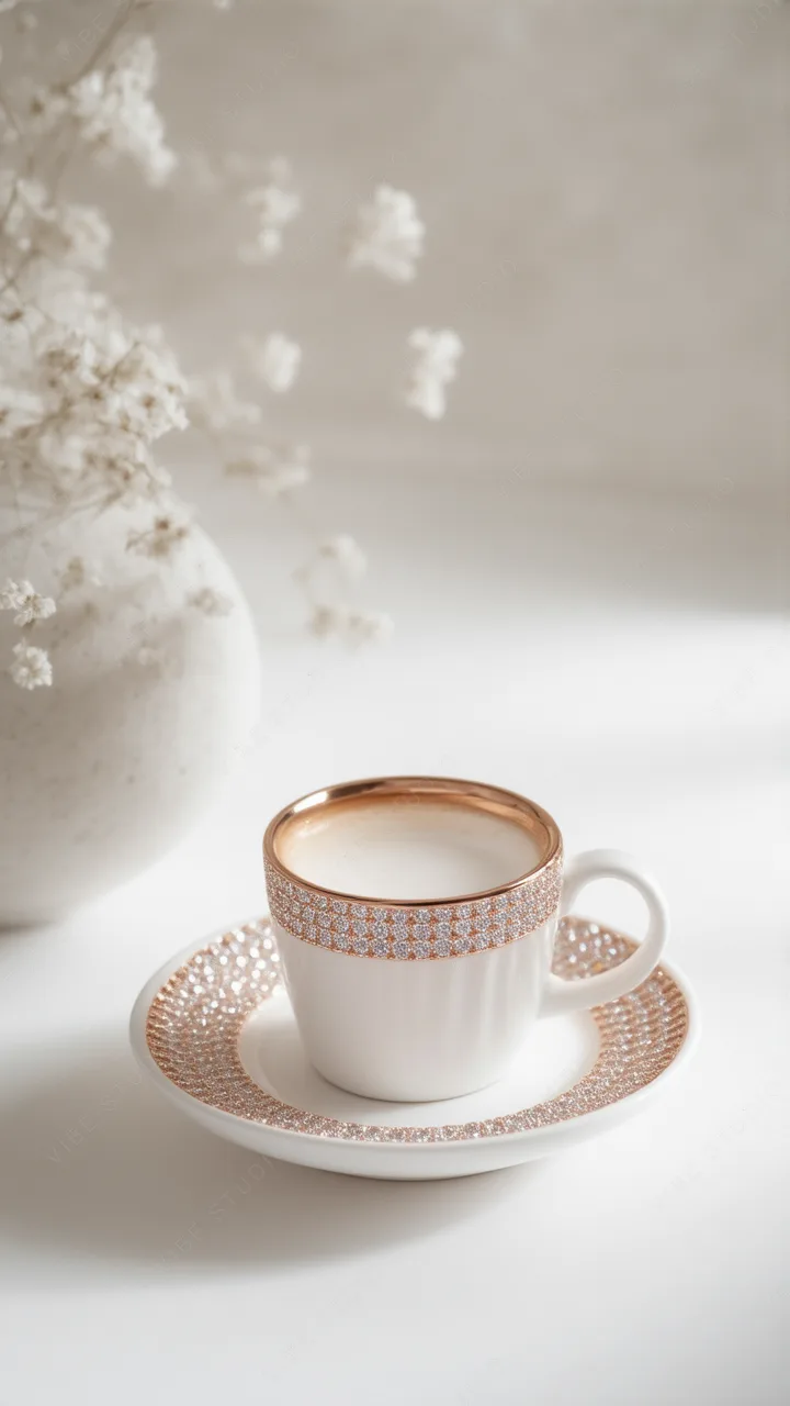 Delicate Porcelain Cup Phone Wallpaper
