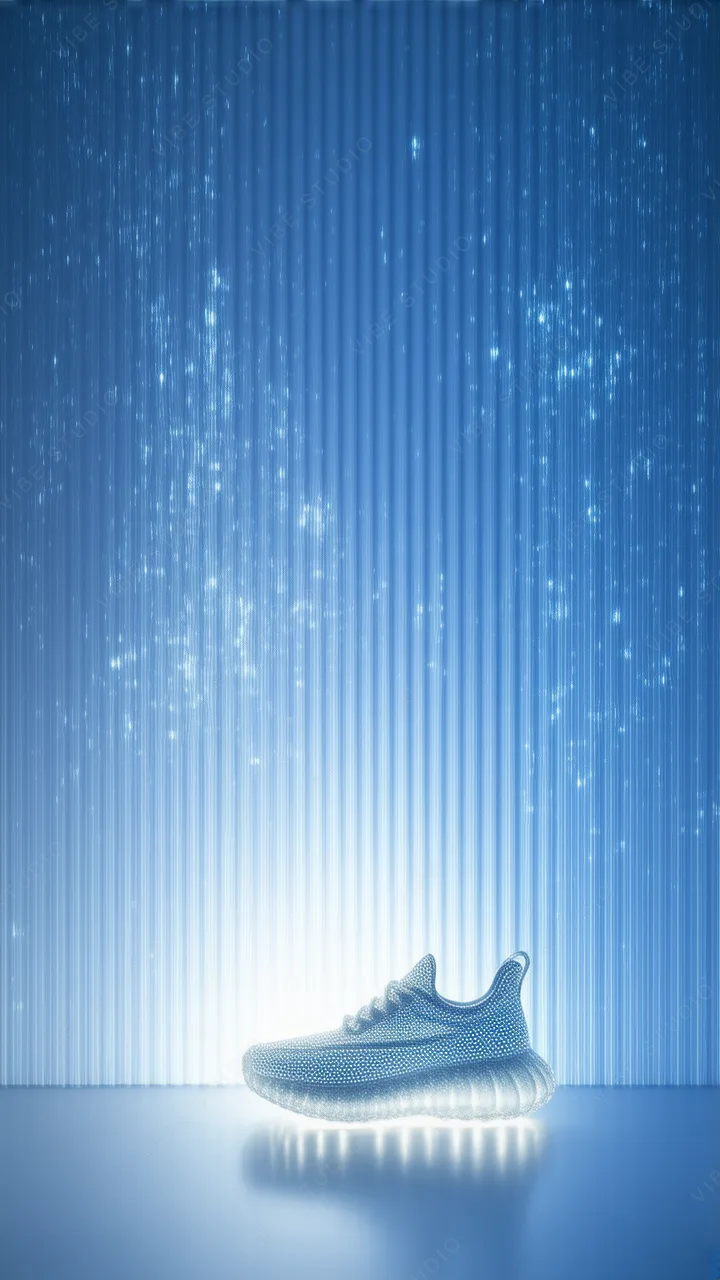 Blue Glow Footwear Phone Wallpaper