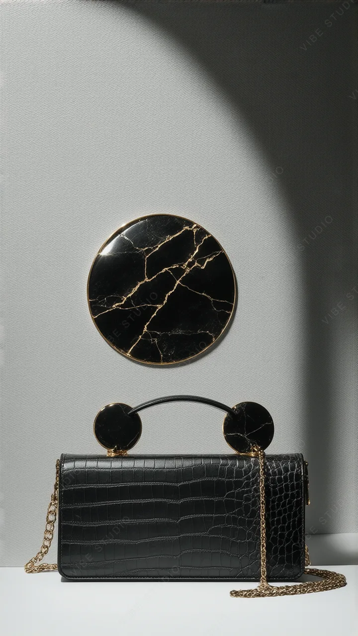 Black Marble Phone Wallpaper – Sophisticated Stone Texture