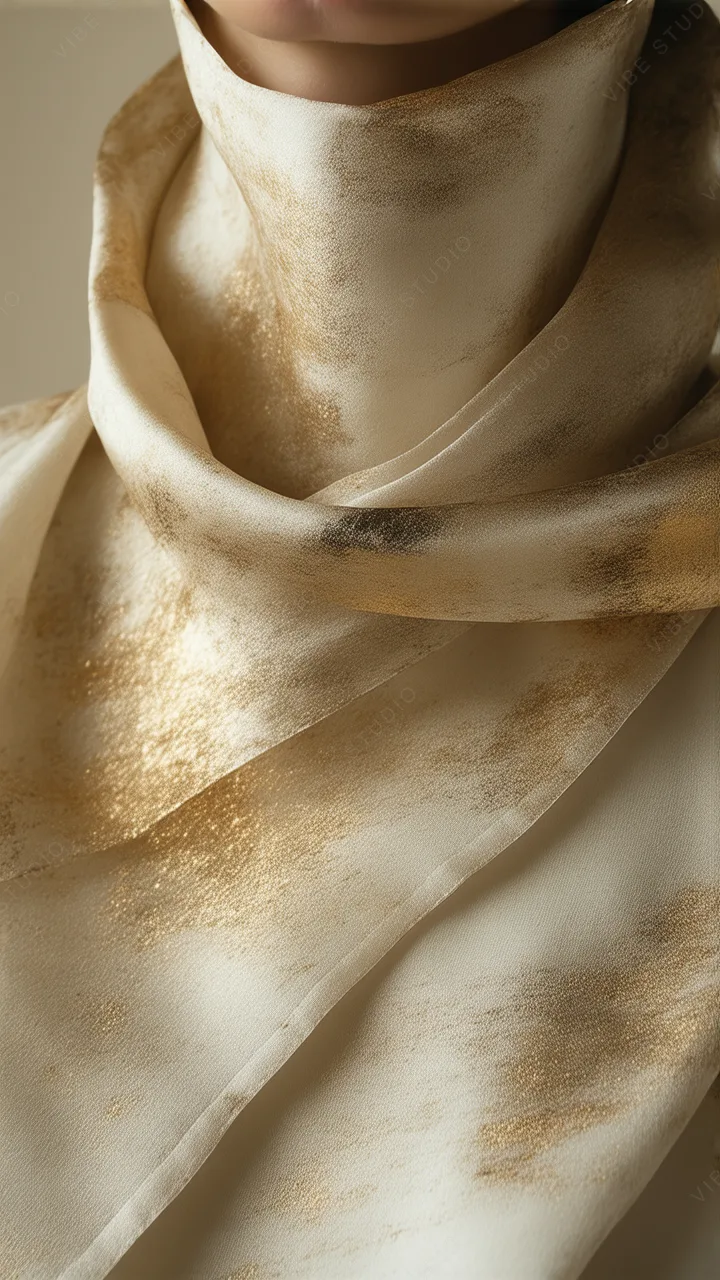 Silk Texture Phone Wallpaper – Golden Detail
