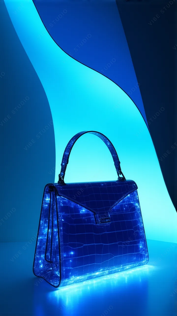 Blue Crystal Bag Luminous Phone Wallpaper