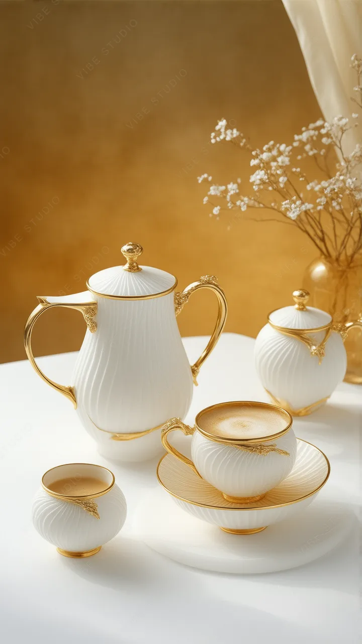 Elegant White Porcelain Phone Wallpaper